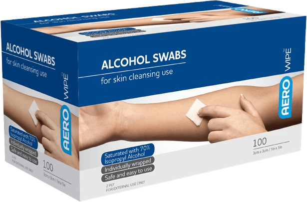 70% IPA Alcohol Pre-Injection Swabs